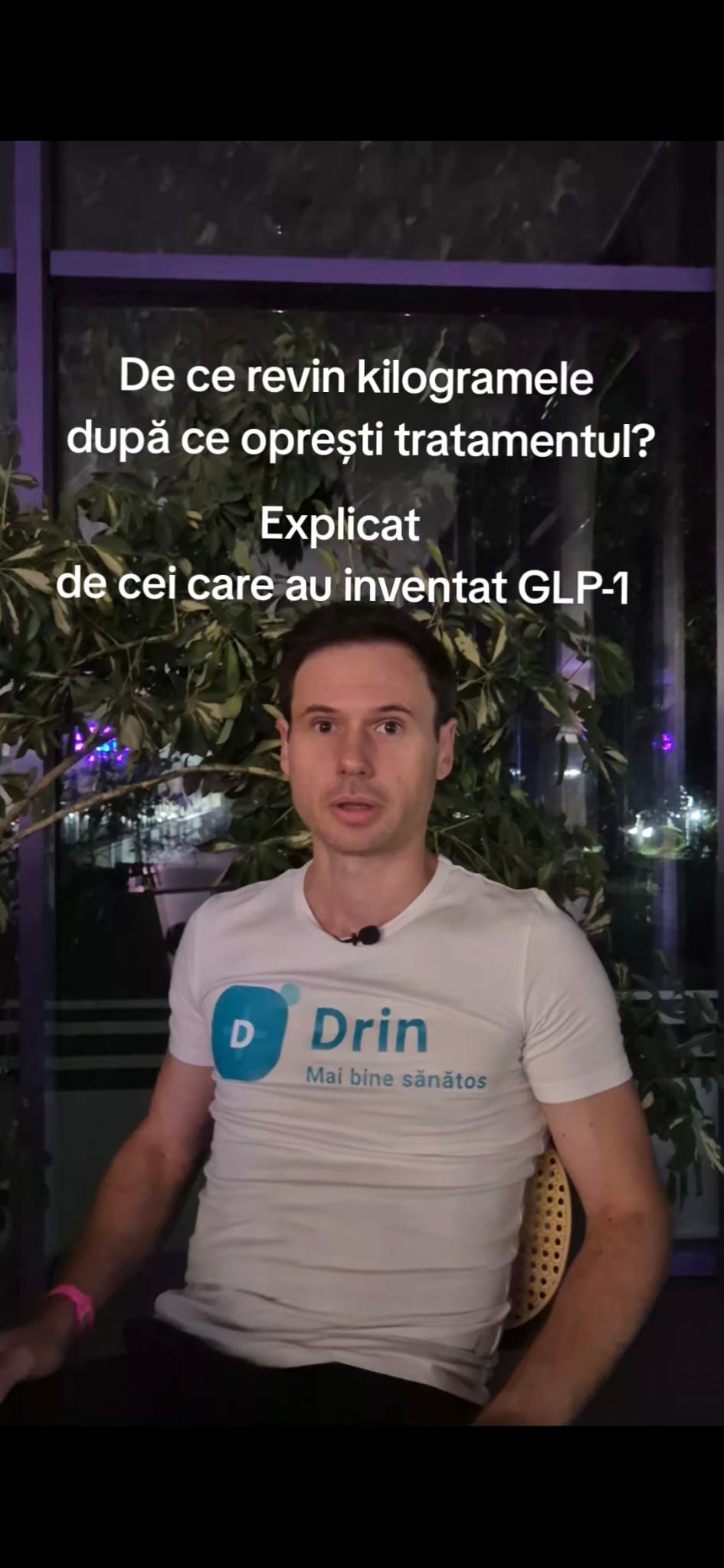 Valentin Das, fondatorul Drin, în videoul „De ce revin kilogramele după ce oprești tratamentul?”