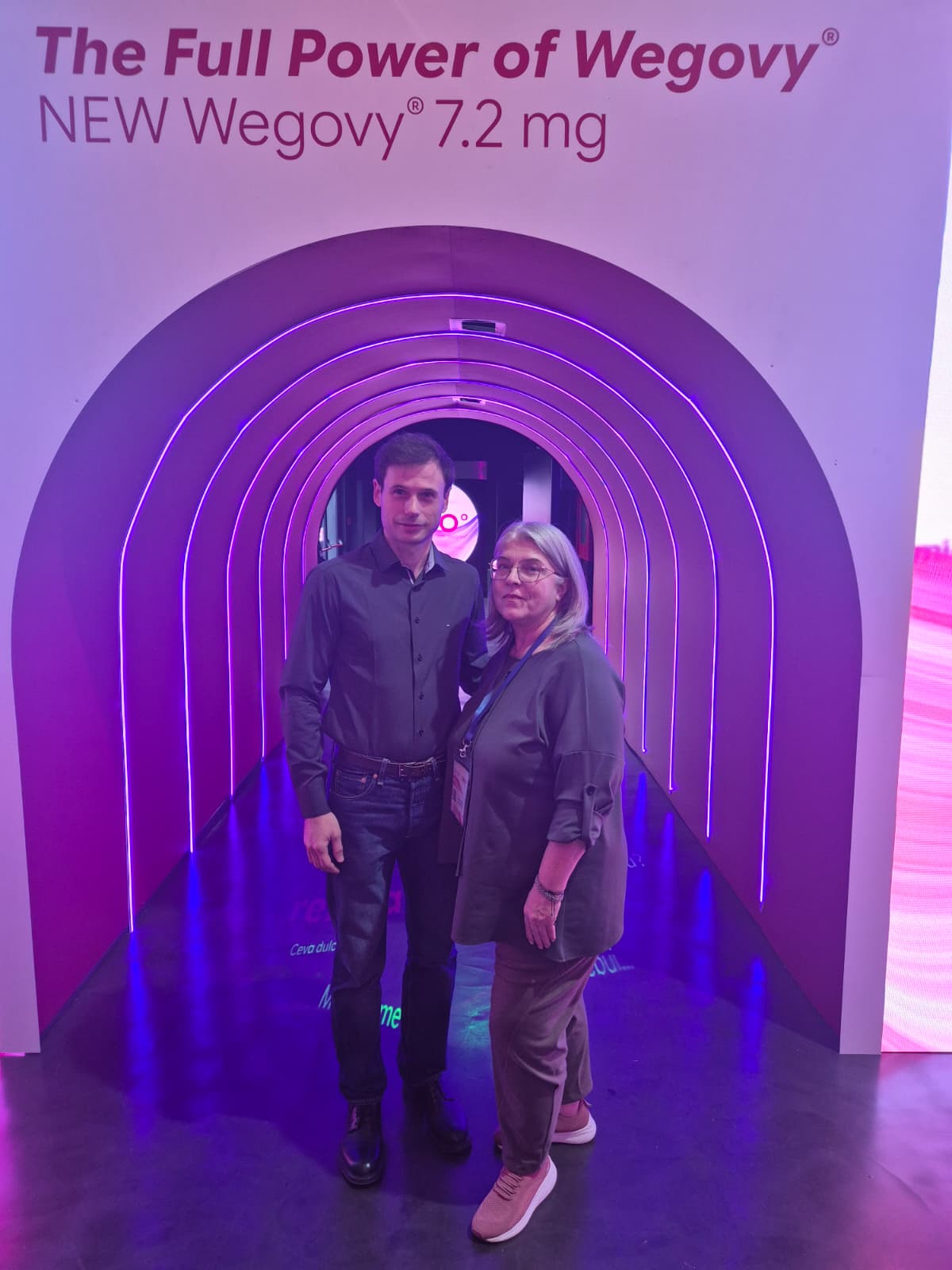 Dr. Maria-Corina Băsceanu, medic de familie pe Drin.ro, și Valentin Das, fondatorul Drin.ro, la lansarea Wegovy 7,2 mg, București, 9 octombrie 2026